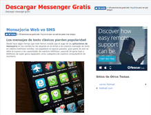 Tablet Screenshot of descargarmessengergratis.org